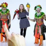 Advertising video “Photos with parrots”