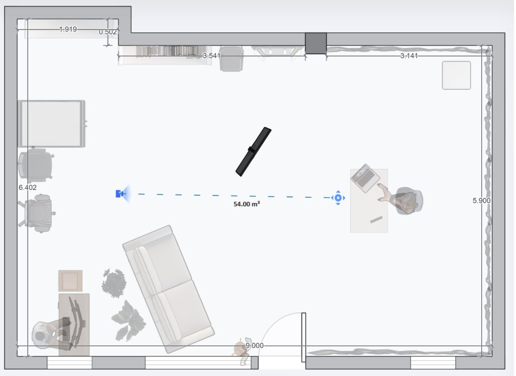 аренда видеостудии Breeze Media план сверху